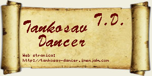 Tankosav Dancer vizit kartica